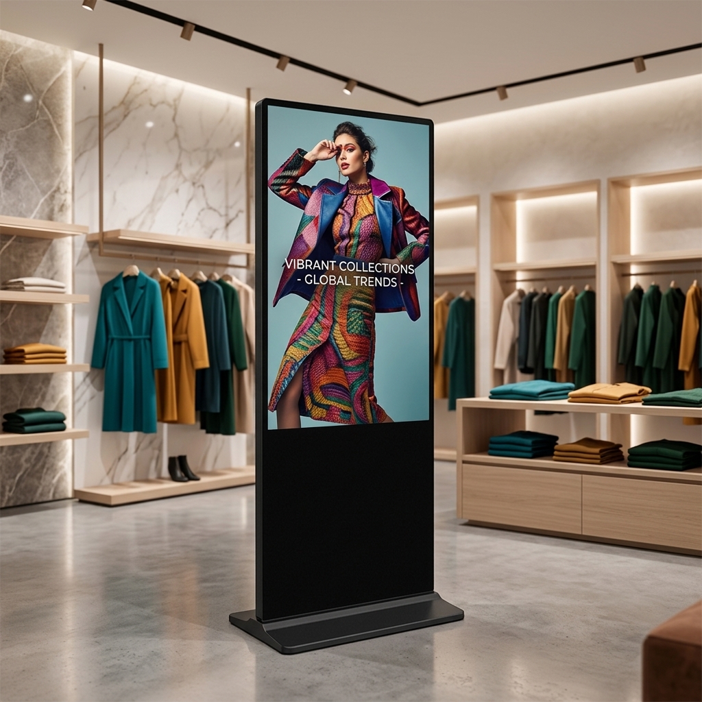 Floor Standing Kiosk in Retail Store