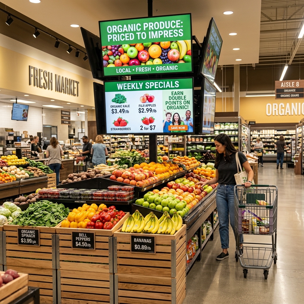 Supermarket Digital Price Signs