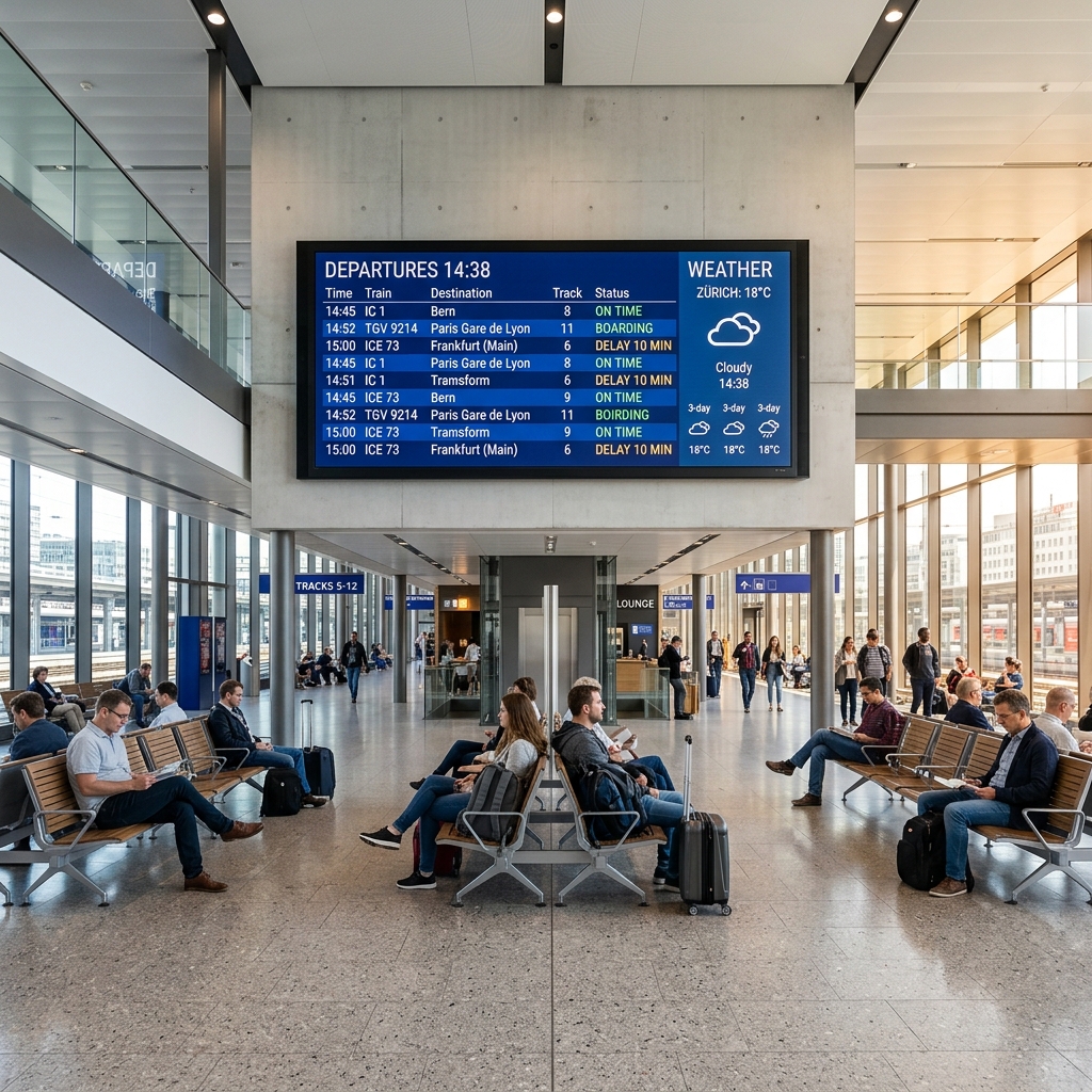 Airport Terminal Flight departure display